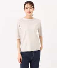 FKKGD40090 MK MICHEL KLEIN(MK ミッシェルクラン) [UVカット/接触冷感/洗える]2wayネックデザインポンチカットソー ベージュ