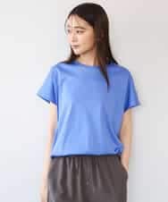 FKKGD62090 MK MICHEL KLEIN(MK ミッシェルクラン) [接触冷感/洗える]裾ドロストデザインカットソー ブルー