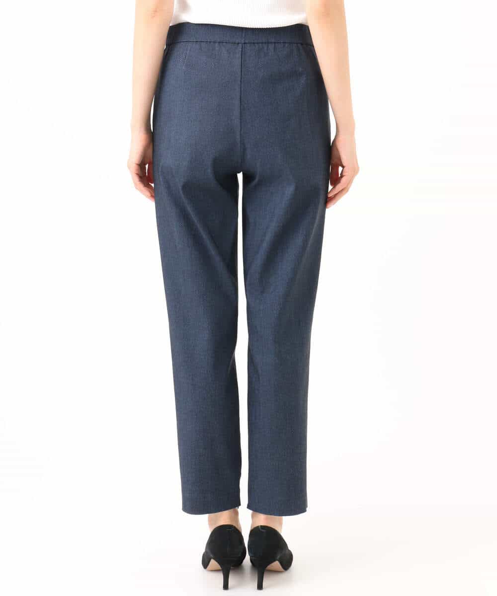 FKLGD41130 MK MICHEL KLEIN(MK ミッシェルクラン) [洗える]ハイストレッチ細身シルエットパンツ ネイビー