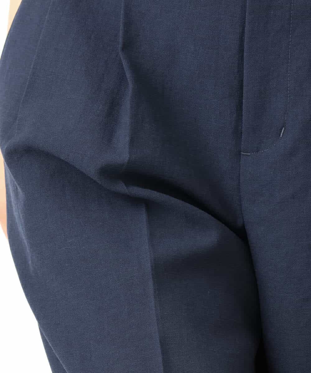 FKLGD46180 MK MICHEL KLEIN(MK ミッシェルクラン) [UVカット/接触冷感/速乾/洗える]バイオヴィンテージツイル ワイドストレートパンツ グレージュ