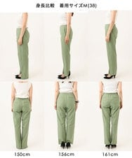 FKLJD30170 MK MICHEL KLEIN(MK ミッシェルクラン) [洗える]センタースリット入りストレッチパンツ ブラック