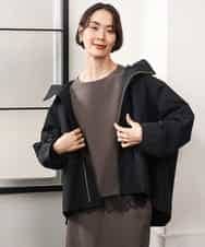 FMBAG02210 MICHEL KLEIN(ミッシェルクラン) [セットアップ対応]ダンボールニットフォルムプルオーバー チャコールブラウン