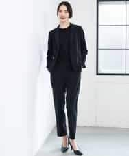 FMBAG04190 MICHEL KLEIN(ミッシェルクラン) フロントレースブラウス ベージュ
