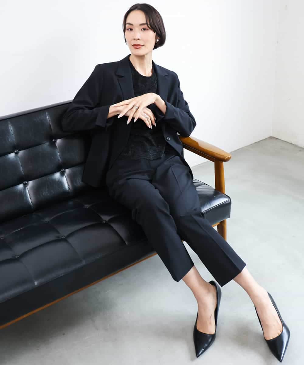 FMBAG04190 MICHEL KLEIN(ミッシェルクラン) フロントレースブラウス ベージュ