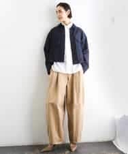 FMBGD03220 MICHEL KLEIN(ミッシェルクラン) オーバーサイズシャンブレーシャツ ホワイト