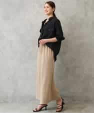 FMBGD06230 MICHEL KLEIN(ミッシェルクラン) シアーツイルオーバーシャツ ブラック