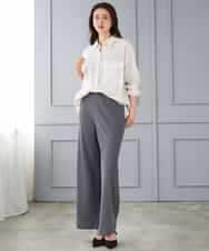 FMBGD06230 MICHEL KLEIN(ミッシェルクラン) シアーツイルオーバーシャツ ブラック