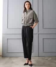 FMBGD12290 MICHEL KLEIN(ミッシェルクラン) [セットアップ対応]ダブルポケットシャツブルゾン カーキ