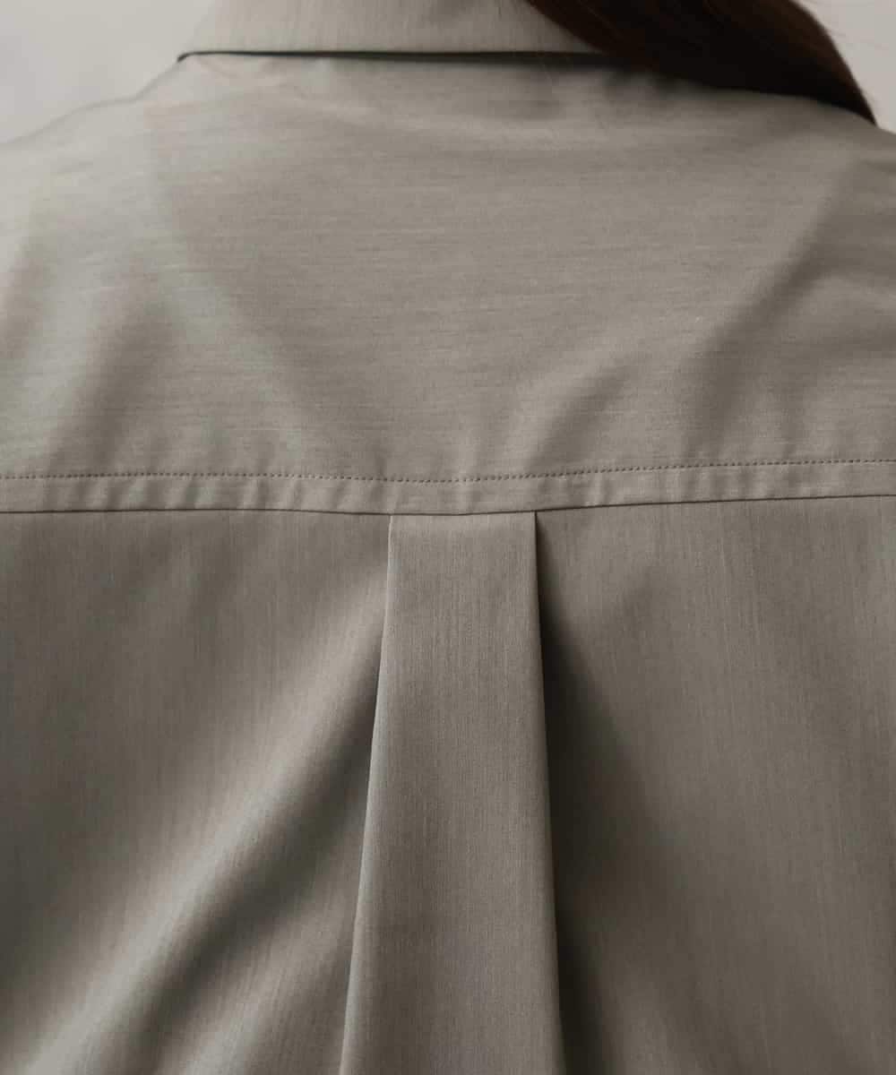 FMBGD12290 MICHEL KLEIN(ミッシェルクラン) [セットアップ対応]ダブルポケットシャツブルゾン カーキ