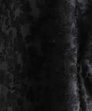 FMBHD05230 MICHEL KLEIN(ミッシェルクラン) [セットアップ対応]フラワージャカードブラウス ブラック