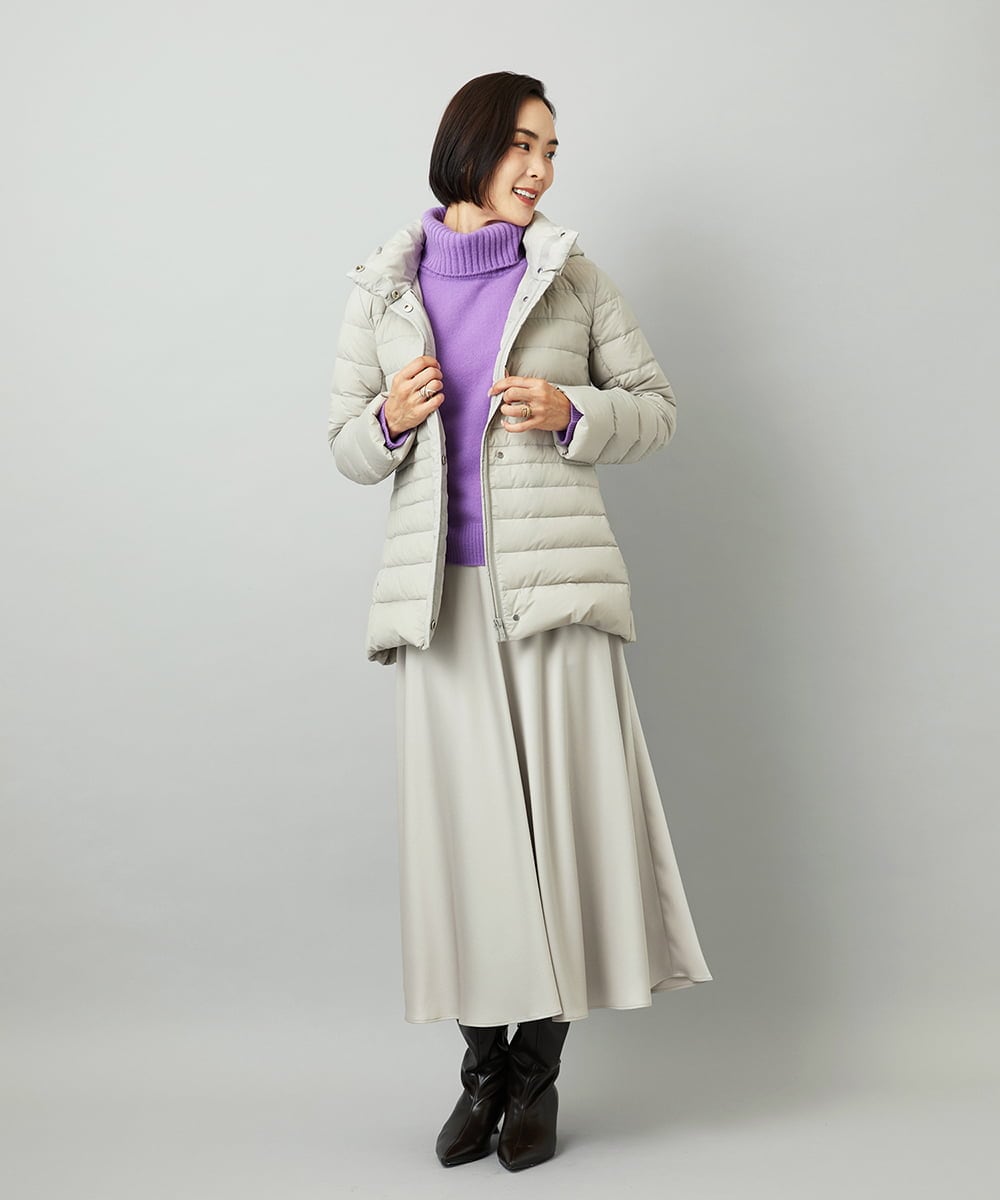 FMFAD28230 MICHEL KLEIN(ミッシェルクラン) ハイネックニット ブルー