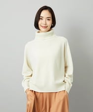 FMFAD28230 MICHEL KLEIN(ミッシェルクラン) ハイネックニット ブルー