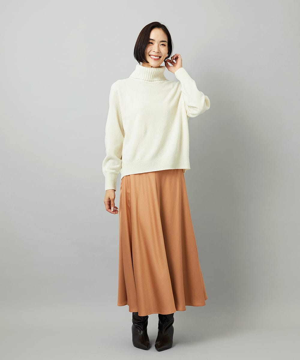 FMFAD28230 MICHEL KLEIN(ミッシェルクラン) ハイネックニット ブルー