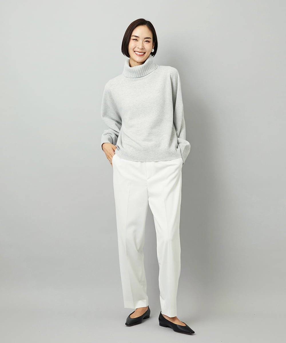 FMFAD28230 MICHEL KLEIN(ミッシェルクラン) ハイネックニット ブルー