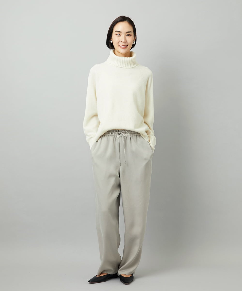 FMFAD28230 MICHEL KLEIN(ミッシェルクラン) ハイネックニット ブルー
