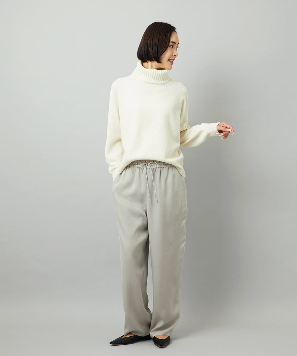 FMFAD28230 MICHEL KLEIN(ミッシェルクラン) ハイネックニット ブルー