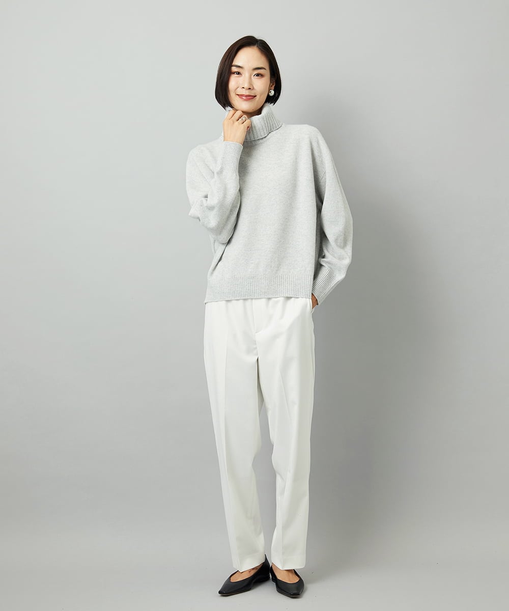 FMFAD28230 MICHEL KLEIN(ミッシェルクラン) ハイネックニット ブルー