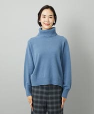 FMFAD28230 MICHEL KLEIN(ミッシェルクラン) ハイネックニット ブルー