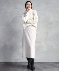 FMFAD28230 MICHEL KLEIN(ミッシェルクラン) ハイネックニット ブルー