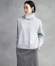 FMFAD28230 MICHEL KLEIN(ミッシェルクラン) ハイネックニット ブルー