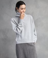 FMFAD28230 MICHEL KLEIN(ミッシェルクラン) ハイネックニット ブルー