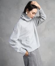 FMFAD28230 MICHEL KLEIN(ミッシェルクラン) ハイネックニット ブルー