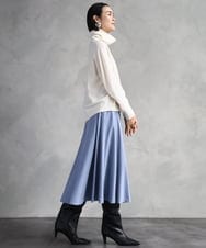 FMFAD28230 MICHEL KLEIN(ミッシェルクラン) ハイネックニット ブルー