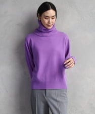 FMFAD28230 MICHEL KLEIN(ミッシェルクラン) ハイネックニット ブルー