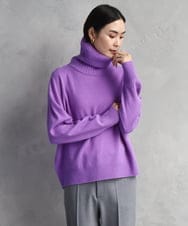 FMFAD28230 MICHEL KLEIN(ミッシェルクラン) ハイネックニット ブルー