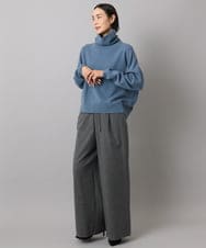 FMFAD28230 MICHEL KLEIN(ミッシェルクラン) ハイネックニット ブルー