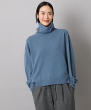FMFAD28230 MICHEL KLEIN(ミッシェルクラン) ハイネックニット ブルー