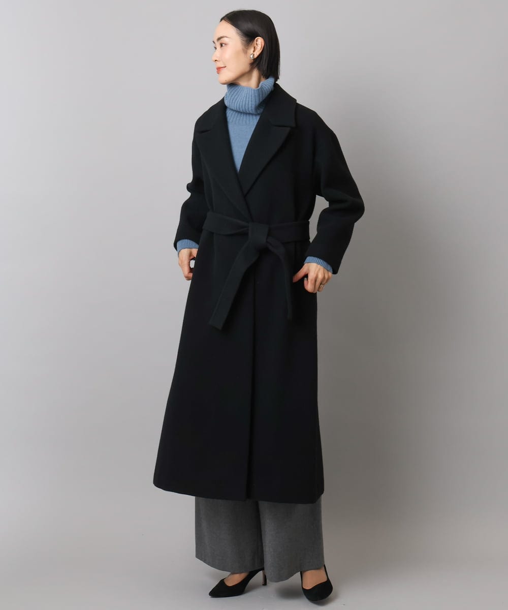 FMFAD28230 MICHEL KLEIN(ミッシェルクラン) ハイネックニット ブルー