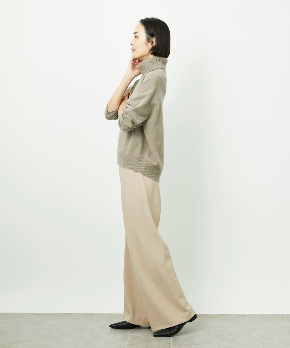 FMFAD28230 MICHEL KLEIN(ミッシェルクラン) ハイネックニット ブルー