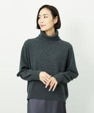 FMFAD28230 MICHEL KLEIN(ミッシェルクラン) ハイネックニット ブルー