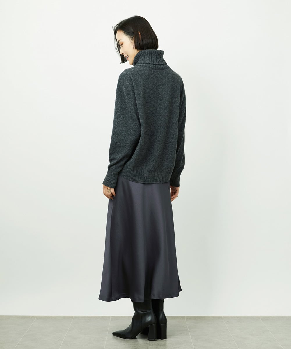 FMFAD28230 MICHEL KLEIN(ミッシェルクラン) ハイネックニット ブルー