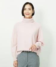 FMFAD28230 MICHEL KLEIN(ミッシェルクラン) ハイネックニット ブルー