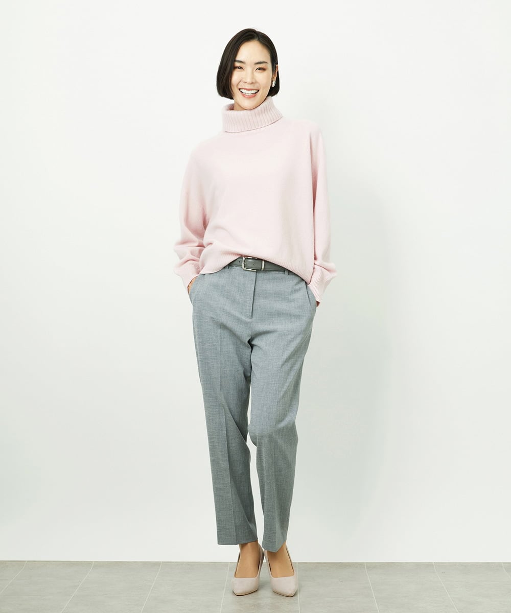 FMFAD28230 MICHEL KLEIN(ミッシェルクラン) ハイネックニット ブルー