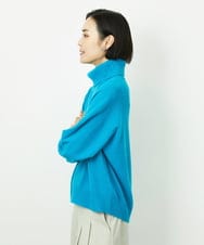 FMFAD28230 MICHEL KLEIN(ミッシェルクラン) ハイネックニット ブルー
