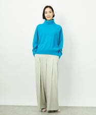 FMFAD28230 MICHEL KLEIN(ミッシェルクラン) ハイネックニット ブルー