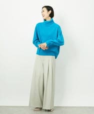 FMFAD28230 MICHEL KLEIN(ミッシェルクラン) ハイネックニット ブルー