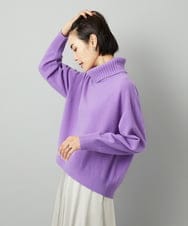 FMFAD28230 MICHEL KLEIN(ミッシェルクラン) ハイネックニット パープル
