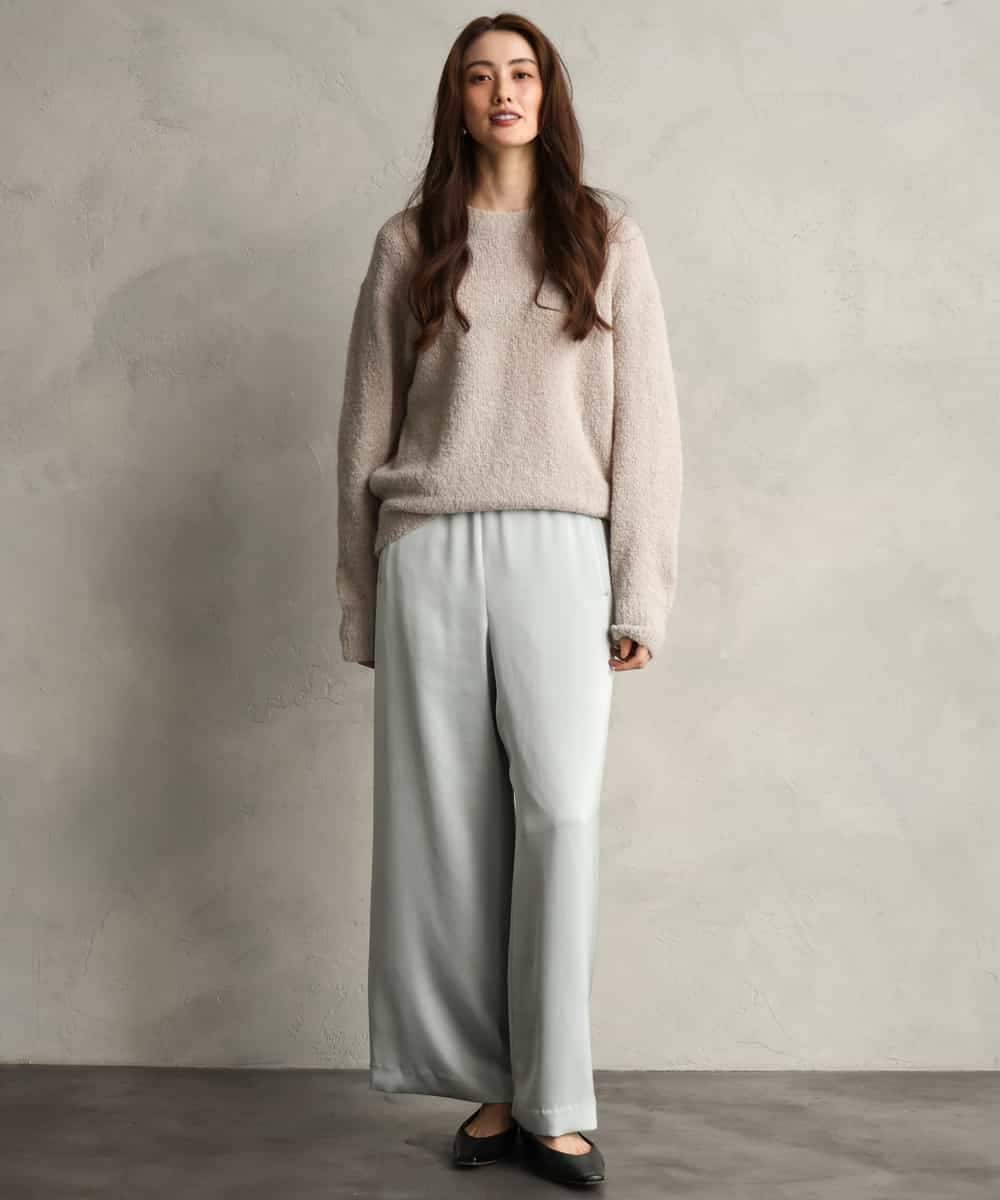 FMFAG51240 MICHEL KLEIN(ミッシェルクラン) アルパカブークレニット ベージュ