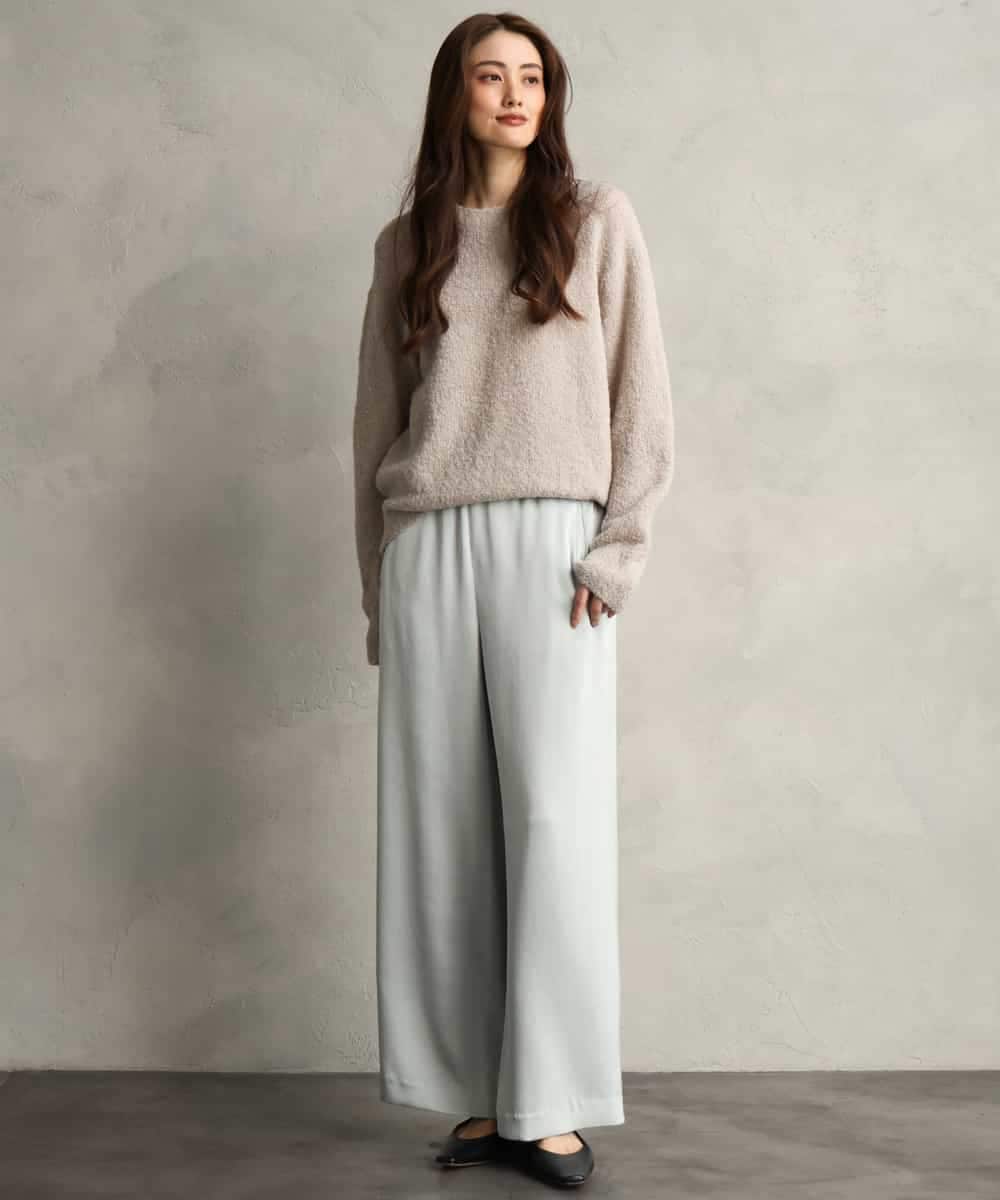 FMFAG51240 MICHEL KLEIN(ミッシェルクラン) アルパカブークレニット ベージュ