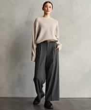 FMFAG51240 MICHEL KLEIN(ミッシェルクラン) アルパカブークレニット ベージュ