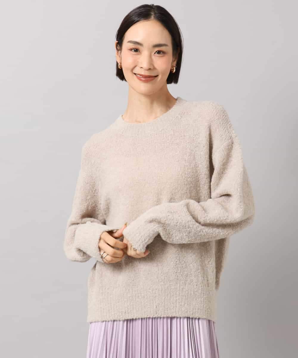 FMFAG51240 MICHEL KLEIN(ミッシェルクラン) アルパカブークレニット ベージュ