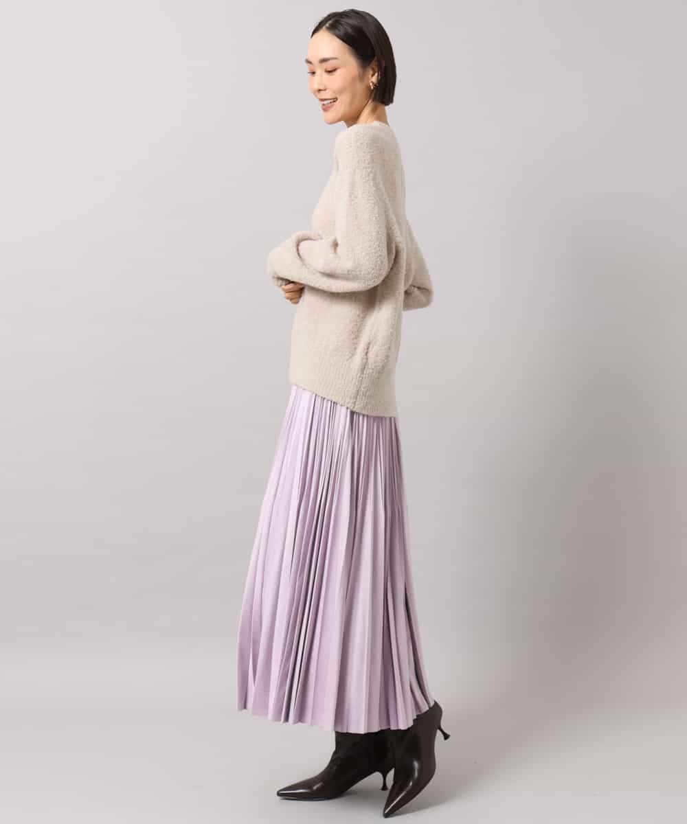 FMFAG51240 MICHEL KLEIN(ミッシェルクラン) アルパカブークレニット ベージュ