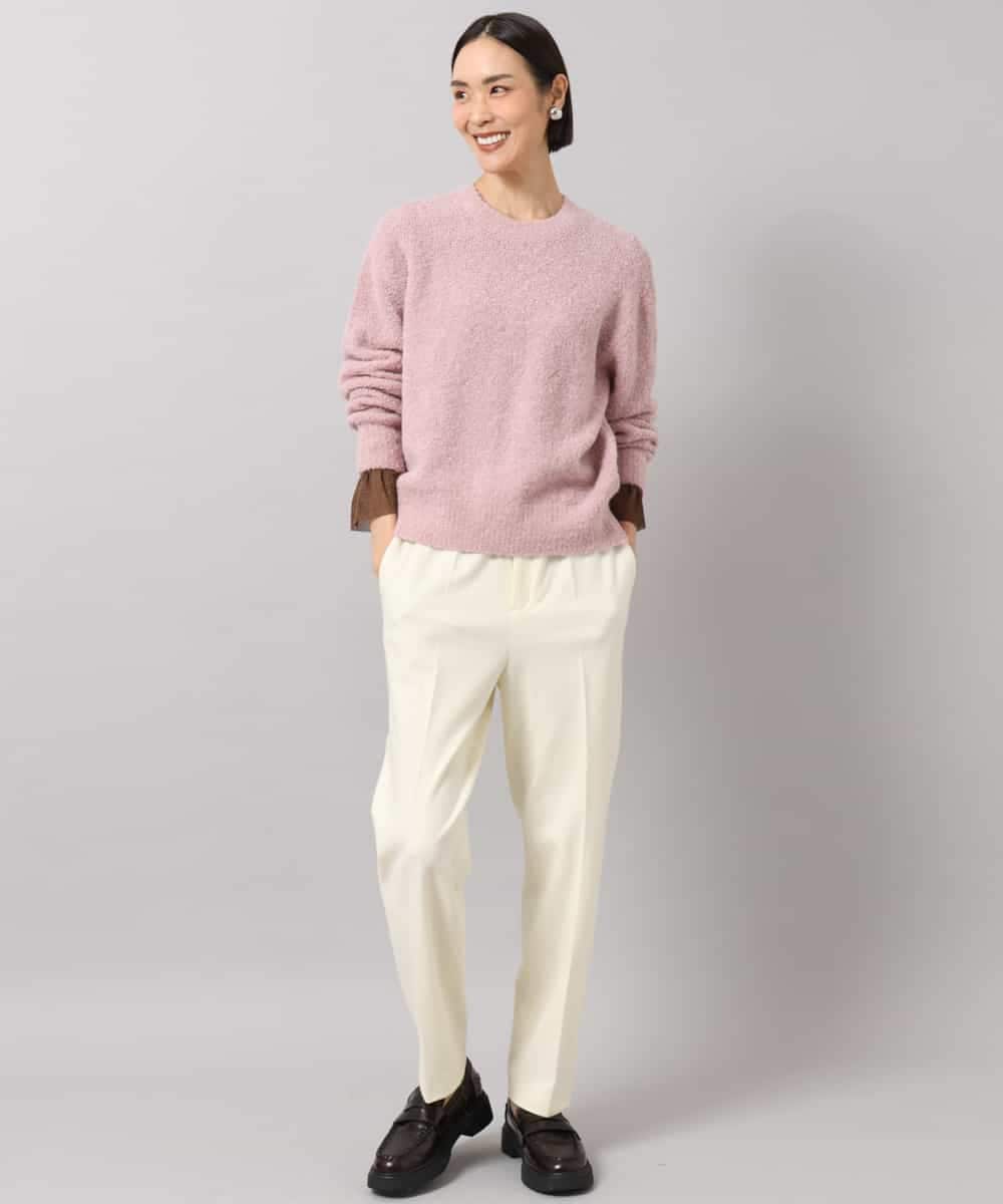 FMFAG51240 MICHEL KLEIN(ミッシェルクラン) アルパカブークレニット ベージュ