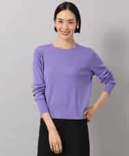 FMFAG55220 MICHEL KLEIN(ミッシェルクラン) [アンサンブル対応]クルーネックニット ラベンダー