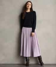 FMFAG55220 MICHEL KLEIN(ミッシェルクラン) [アンサンブル対応]クルーネックニット ラベンダー