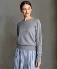 FMFAG55220 MICHEL KLEIN(ミッシェルクラン) [アンサンブル対応]クルーネックニット ラベンダー